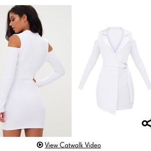 Pretty Little Thing Shoulder Cut-Out Blazer Dress